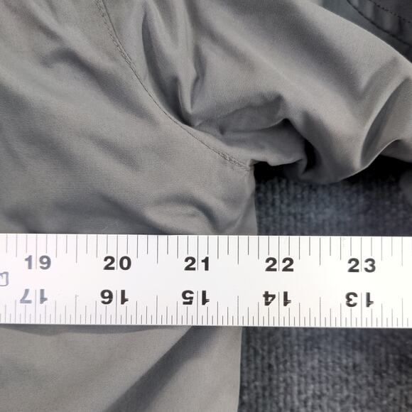 UPS Uniform Coat Mens Size M Gray Full Zip Pockets Clique Graphic Logo - Picture 6 of 16